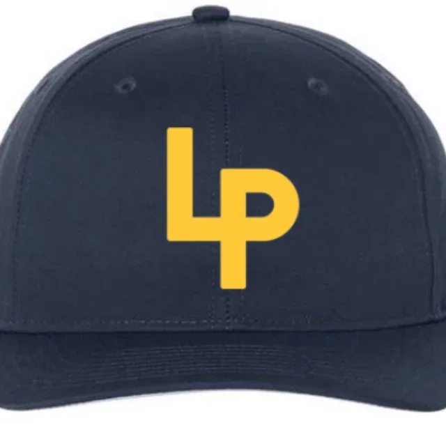 Navy LP Baseball Hat, Snap Back
