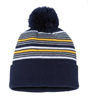 Pom Pom Hat, Striped