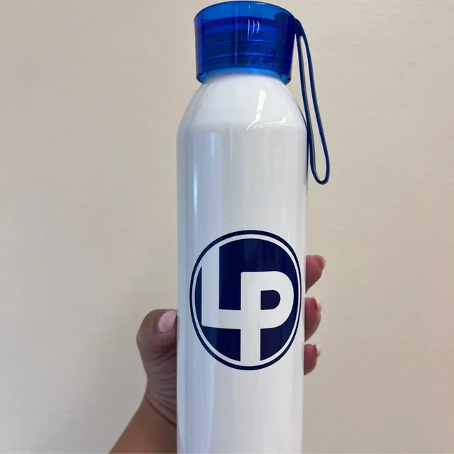 Water Bottle, White LP Logo